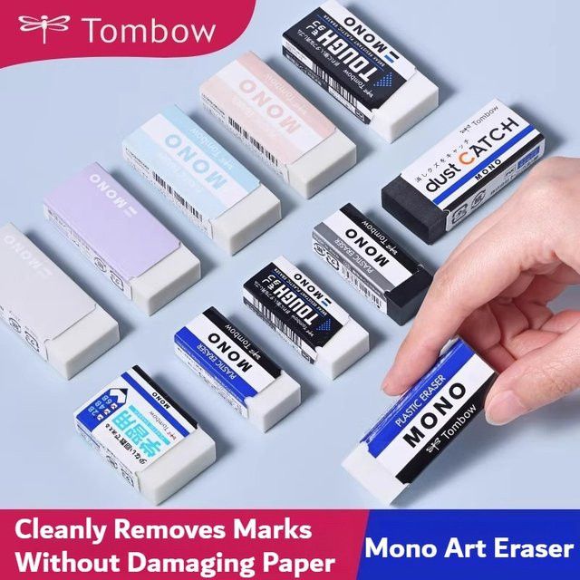 Tombow MONO Radiergummi Weiß für Schule und Kunst - Bild 1