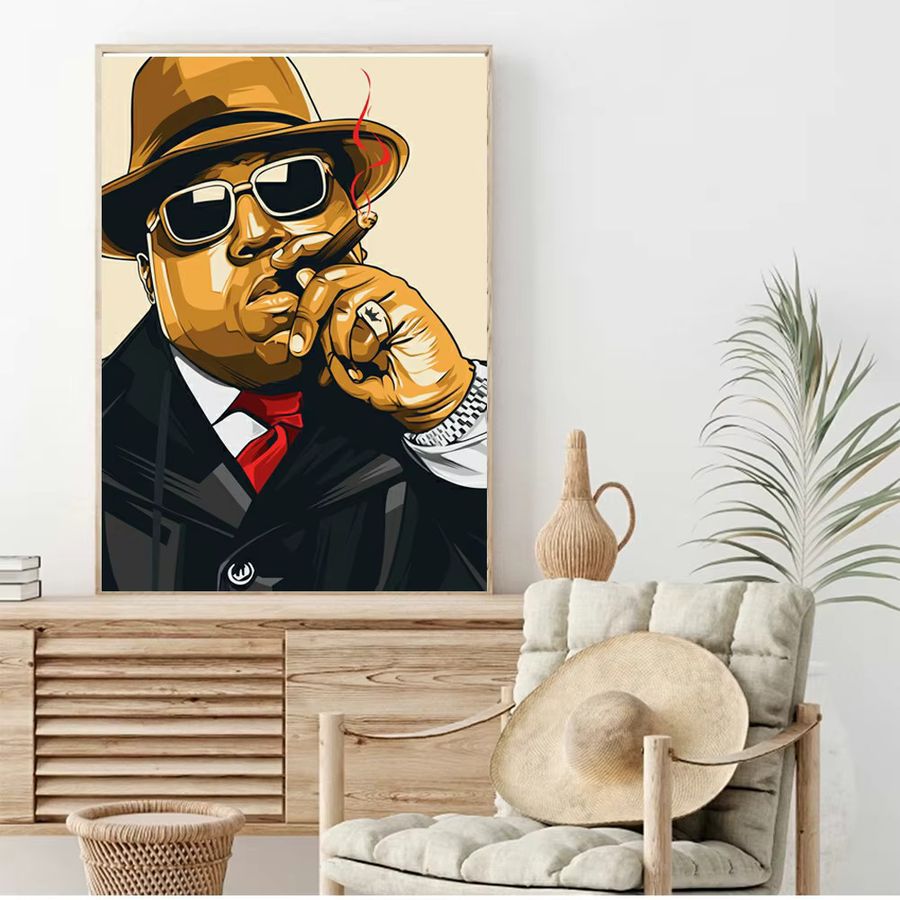 Potdemiel Tupac Shakur 5D DIY Diamant Malerei Mosaik Set Hip Hop Rapper 2Pac Kristall Strass Stickerei in Multicolor - Bild 3