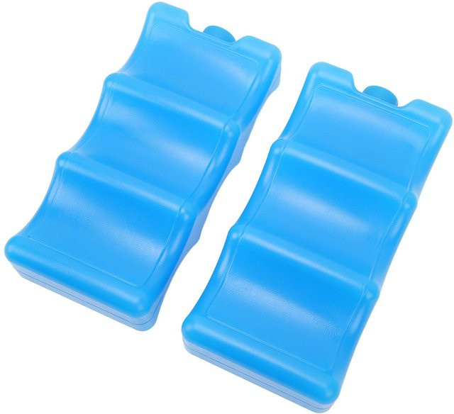 GoolRC 2er Set Wiederverwendbare Muttermilch Eispacks in Blau mit Konturierter Form - Bild 1