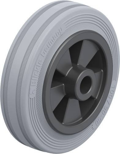 Blickle Schwerlast-Rad VPP 100/12G-SG in Schwarz und Grau mit 100 mm Durchmesser und 70 kg Tragfähigkeit - Bild 1