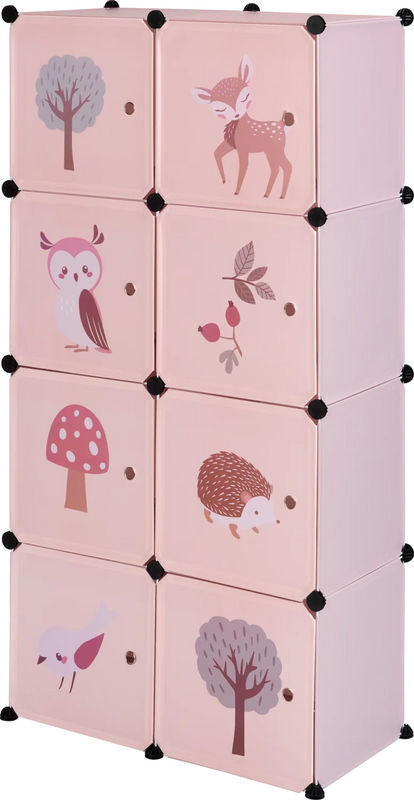 LIVARNO Steckregal für Kinder mit Fuchs-Tiermotiv in Rosa und Pink - Bild 2