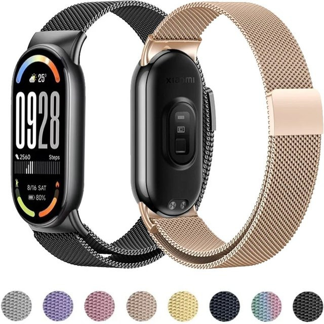 Uhrenarmband Milanese Loop für Xiaomi Mi Band 10 9 8, Edelstahl, Unisex - Bild 1