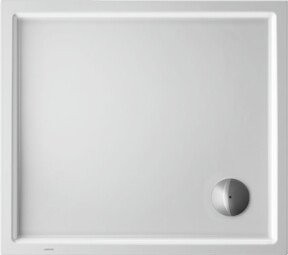 Duravit Starck Slimline Rechteck-Duschwanne in Weiß mit Antislip-Funktion, B/T/H: 90 x 80 x 4,5 cm - Bild 1