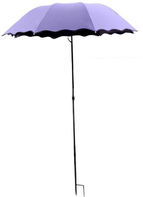 Fengleek Faltbarer Pflanzenschirm in Violett mit wetterfestem Polyester-Tuch für Garten und Terrasse - Bild 1