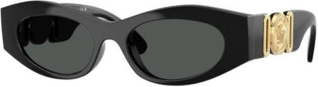 Versace VE4480U Sonnenbrille Cat-Eye, Vollrand, Schwarz, Gold, Damen - Bild 1