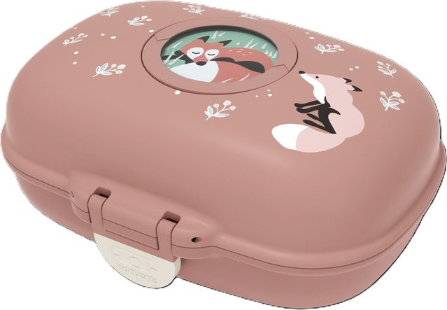 Monbento Brotdose Snackbox FOX in Pink und Orange - Bild 1