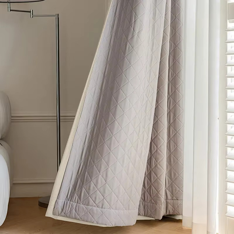 Fonflora Verdunkelungsvorhang in Beige, winddicht und schalldicht für Wohnzimmer und Schlafzimmer - Bild 2