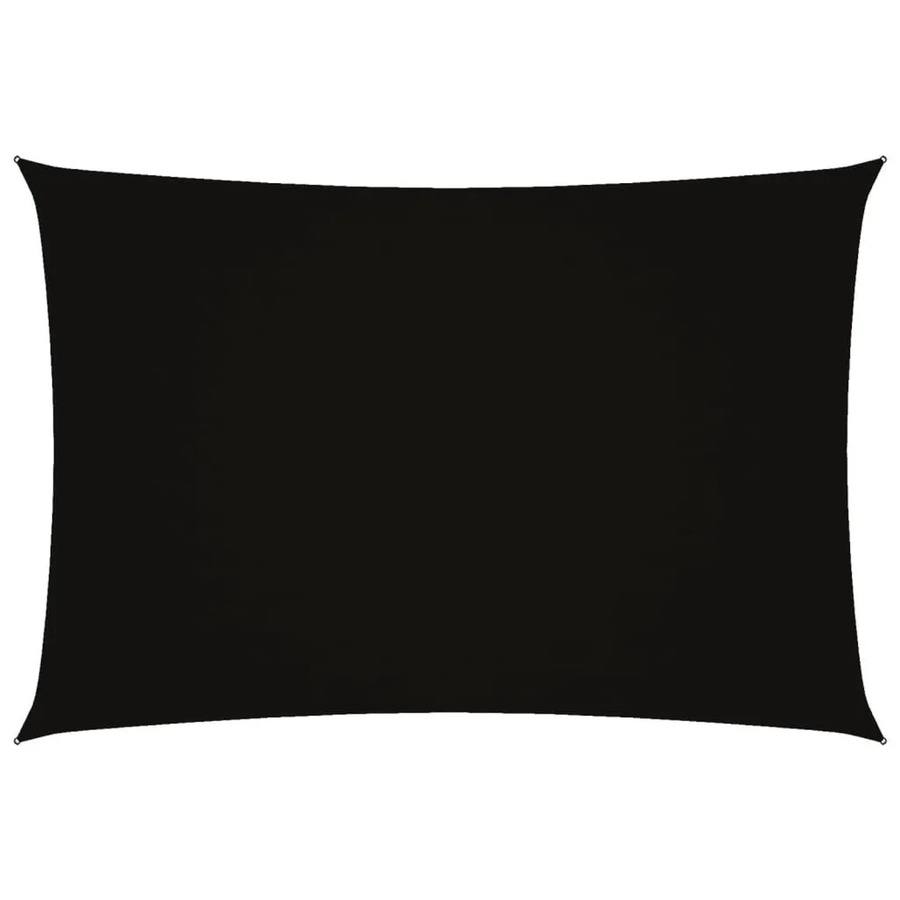 Furnicato Sonnensegel aus PU-beschichtetem Oxford-Gewebe, rechteckig, Schwarz, B x T: 5 x 3 m - Bild 2