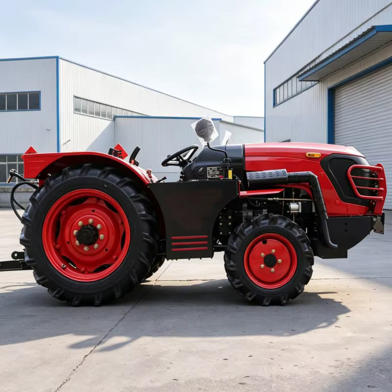 TONGZHONG Hochleistungs-Vierrad-Bodenfräse 4WD-Traktor in Rot für die professionelle landwirtschaftliche Bodenvorbereitung - Bild 2