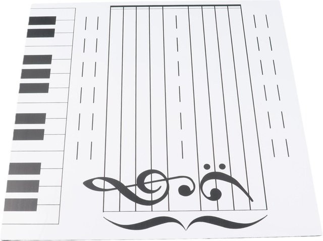 Magnetische Whiteboard Notiztafel von KONNWEI in Grau für Musikunterricht und Klavierlehrer - Bild 1