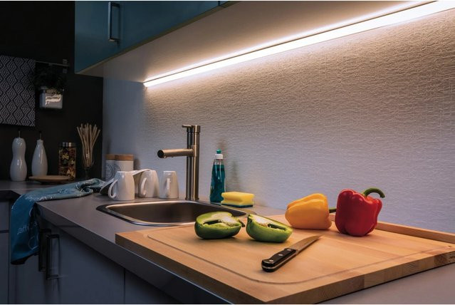 Paulmann MaxLED 500 LED-Streifen-Erweiterung mit Stecker, Tageslichtweiß, 1 m, 24V - Bild 1