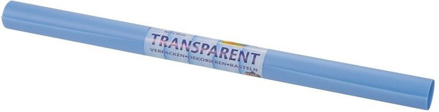folia Transparentpapier extra stark Hellblau B: 50 cm, H: 70 cm - Bild 1