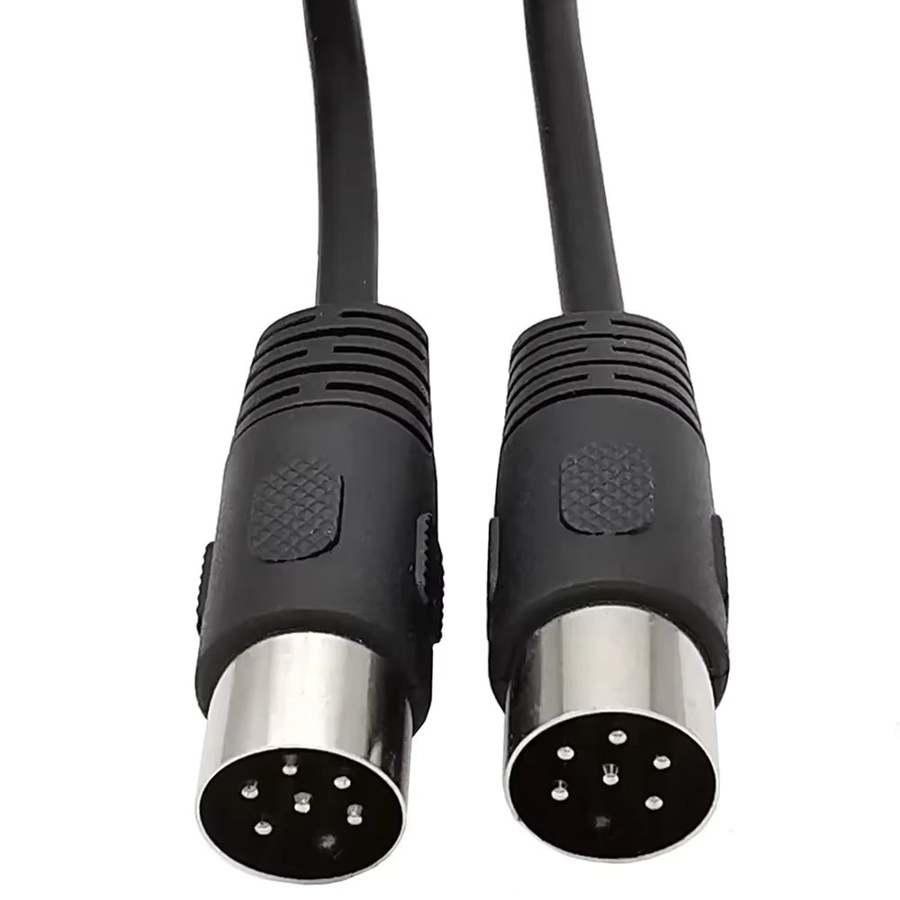 BSN DIN 6-poliges Audio- und Videokabel S-Terminal Midi Stecker auf Stecker Buchse in Schwarz - Bild 3