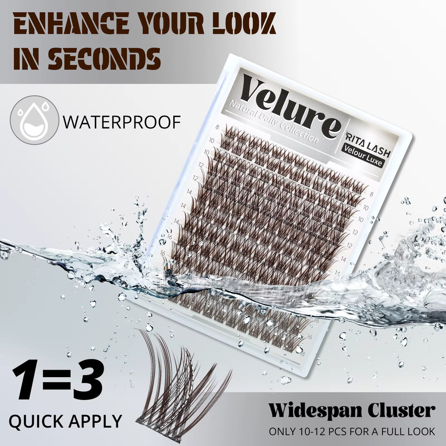 RITALASH Wimpernkollektion, Dunkelbraun, 144 Stück - Bild 3