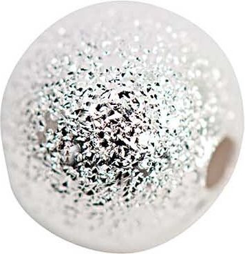 Rico Design Kugel rau, silber, 8 mm, 10 Stück - Bild 1