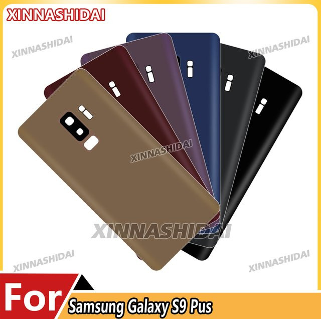 Samsung Ersatzgehäuse für die Rückseite mit Kameraobjektiv und Glasscheibe für S9 Plus G965/SM-G965F in Blau - Bild 1