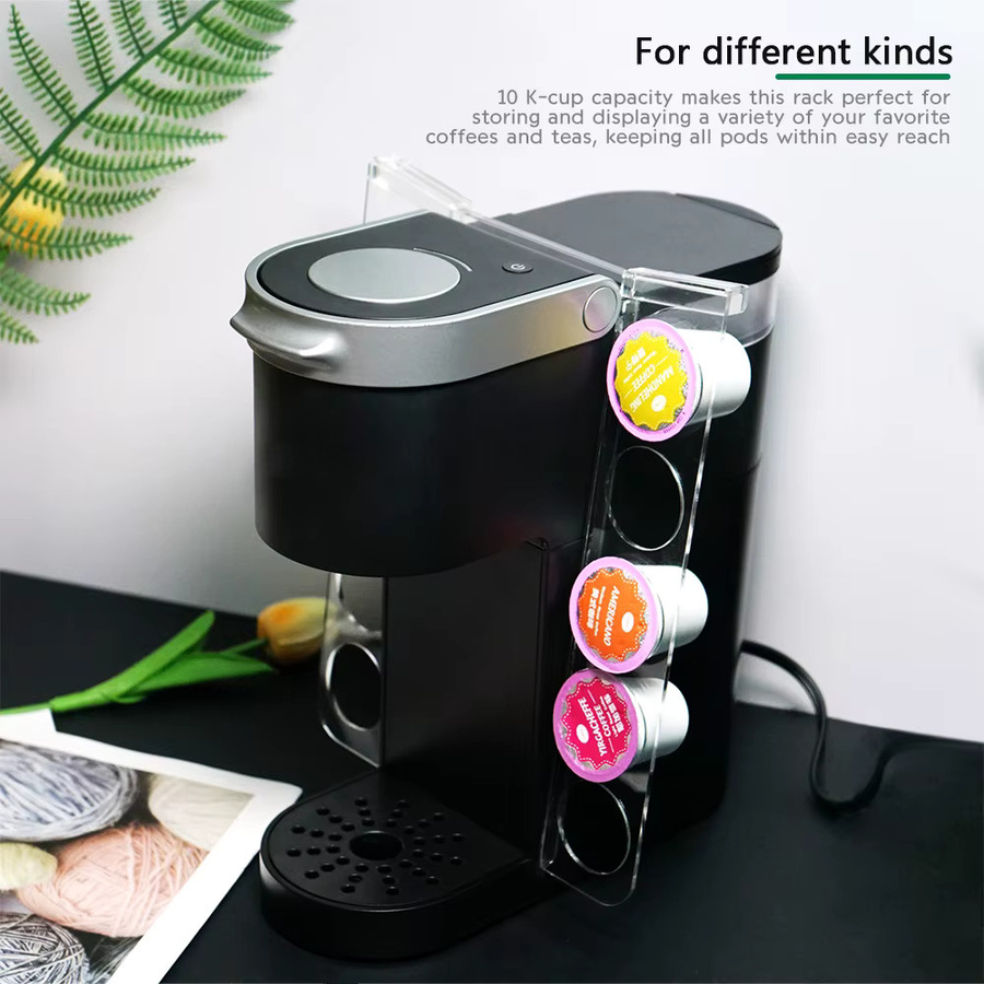 Dalinwell Acryl Kaffee Kapsel Halter Aufhängung für Keurig K-Mini und K Mini Plus, Transparent - Bild 5