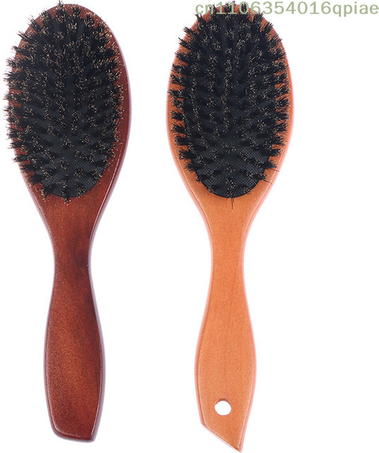 Sommer4 Haarbürste mit Holzgriff und Wildschweinborsten, Unisex - Bild 1
