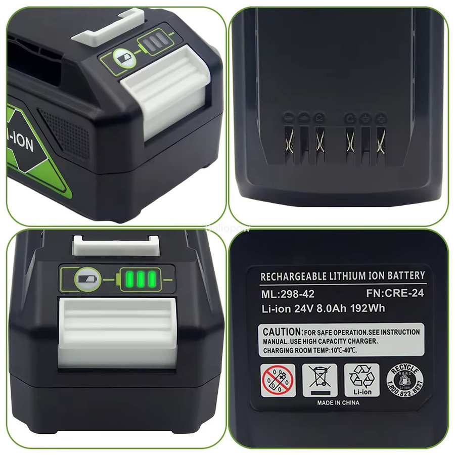 Greenworks 24V/48V Li-Ionen-Akku, 4,0 Ah, Schwarz - Bild 2