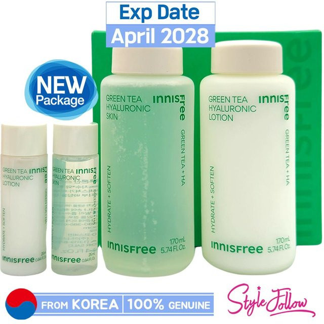 INNISFREE Grüner Tee Hyaluron Hautpflegeset mit Hyaluronsäure - Bild 1