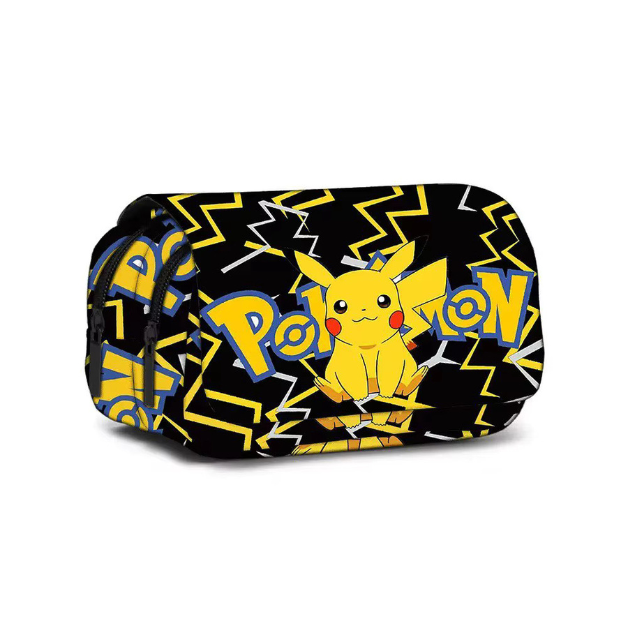 Pokemon Federmäppchen Pikachu aus Nylon für Kinder und Studenten in Multicolour - Bild 1