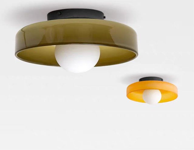 CETANT Vintage LED Deckenleuchte aus Glas in Weiß mit Milchweißem Globus für Flur, Balkon und Eingangsbereich - Bild 1