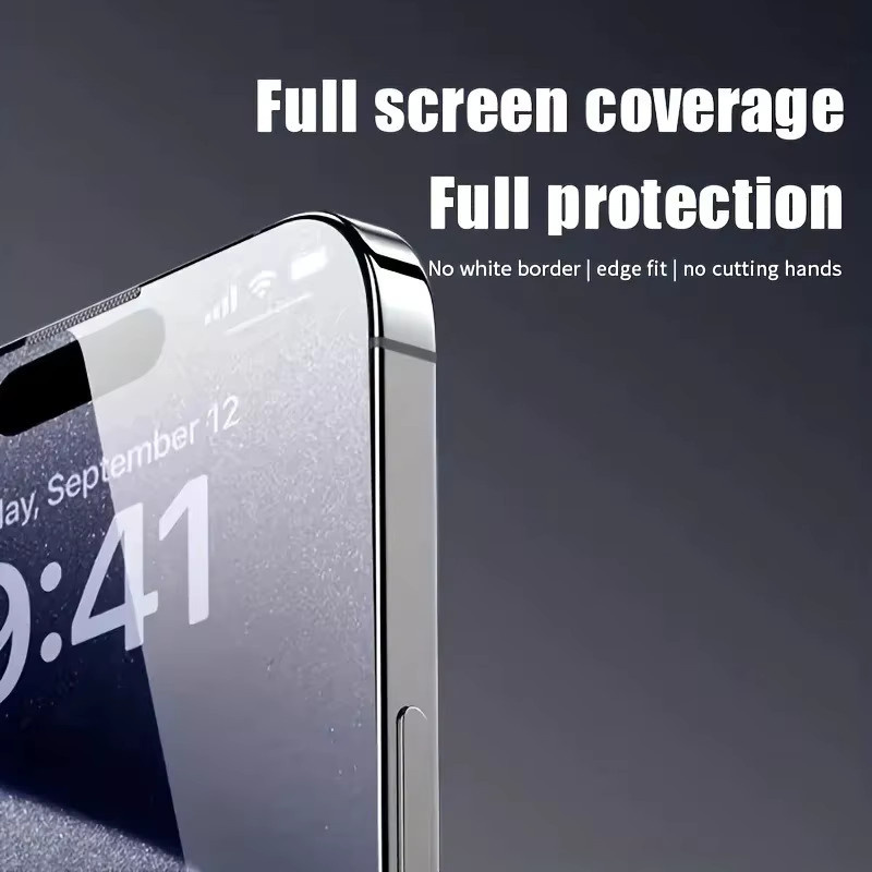 2er-Set gehärtetes Schutzglas für Apple iPhone 11 bis iPhone 16 Pro Max, transparent - Bild 5