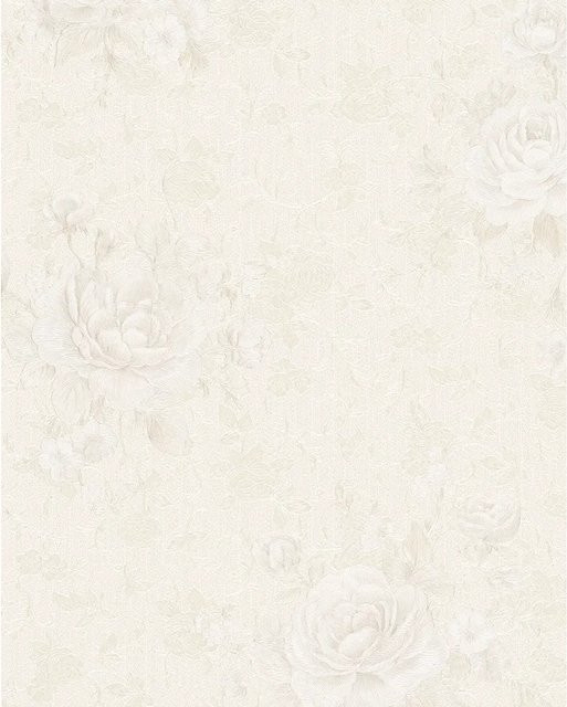 Marburg Vliestapete Floral Blüte in Beige-Pearl mit botanischem Muster, FSC-zertifiziert - Bild 1