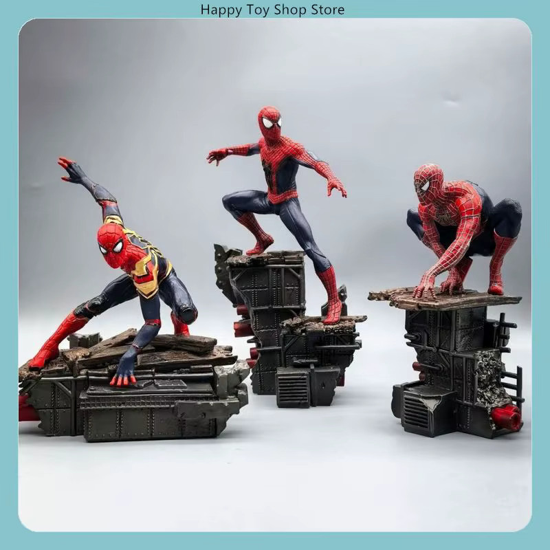 Bandai Marvel Spider-Man Actionfiguren-Set, 3-teiliges Set, Sammlermodellstatue - Bild 2
