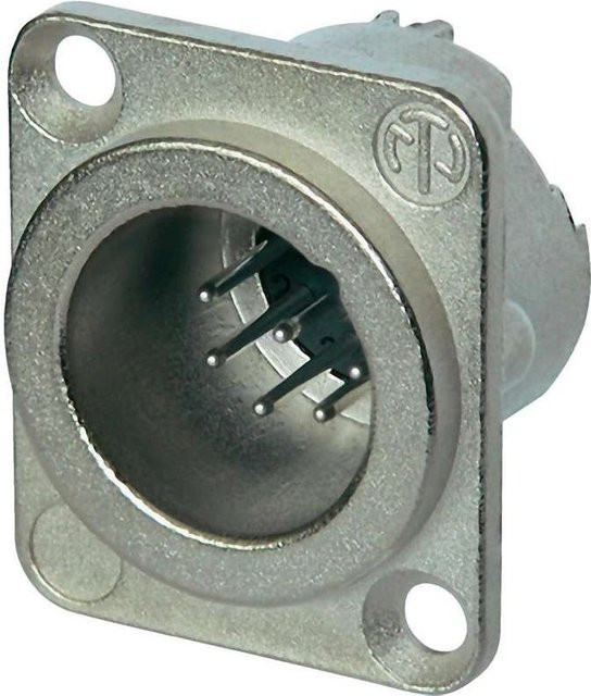 Neutrik XLR-Flanschstecker NC7MD-LX in Silber mit 7 Kontakten und gerader Polzahl - Bild 1