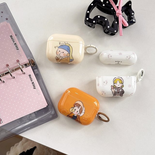 ZHANZHI Schutzhülle für AirPods 1/2/3/4 Generationen und AirPods Pro 2/3 in Gelb - Bild 1