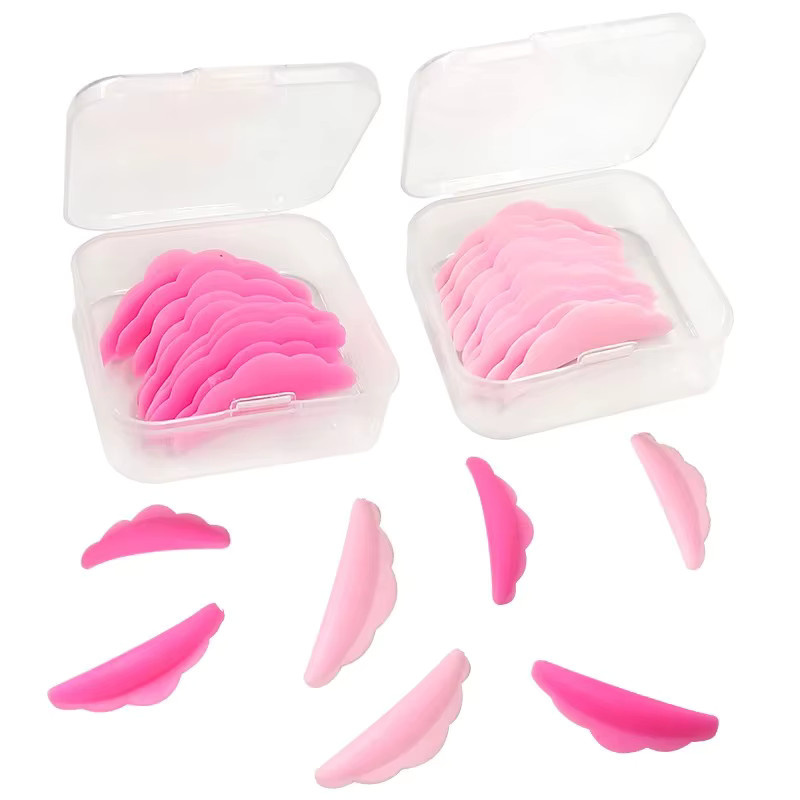 CNKESS Wimpern-Lifting Set, 5 Paar 3D-Verlängerungsstäbe, Silikon-Laminierpad, Wimpernzange, Unisex - Bild 1