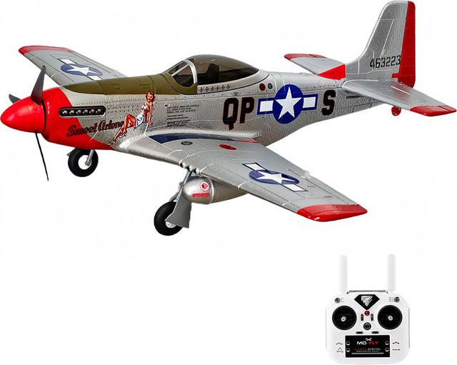MO-FLY P-51D, RC-Flugzeug, Segelflugzeug, Maßstab 1/16 - Bild 1