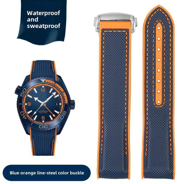 ZETHYDUM Uhrenarmband Silikon, orange, Herren - Bild 1