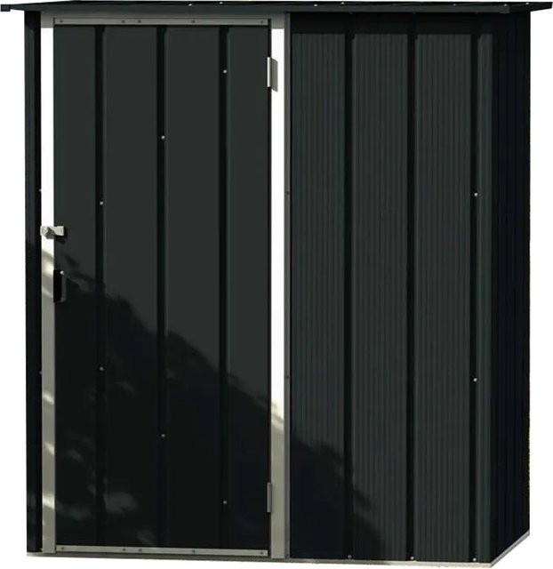 DURAMAX Metall-Gerätehaus Easy aus verzinktem Stahl in Anthrazit B/T: 1,5 x 0,9 m, Höhe: 1,9 m - Bild 1
