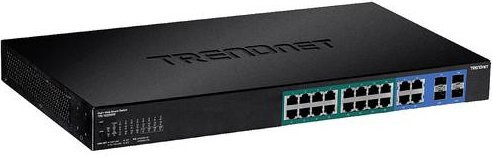 TrendNet TPE-1620WSF Gigabit PoE Netzwerk Switch in Schwarz - Bild 1