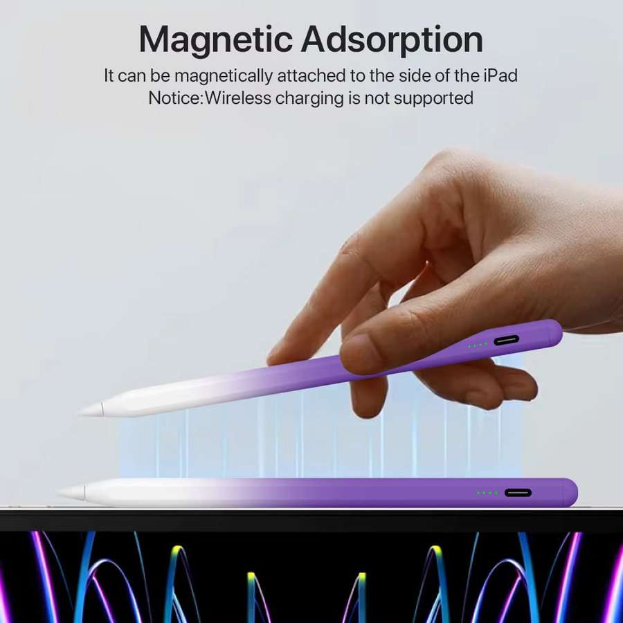 EMTRA Eingabestift für iPad mit Neigungsfunktion und Handflächenabweisung, magnetisch, kompatibel mit iPad Pro, Air und Mini (2018–2025) zum Zeichnen - Bild 2