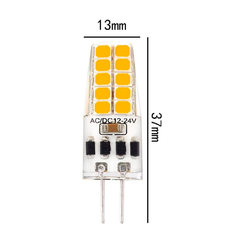 JOYPJLIT dimmbare G4 GY6.35 LED-Kristall-Maiskolbenlampe in Transparent, 4W SMD2835 LED-Spotlight für LKW und Schiffe - Bild 3
