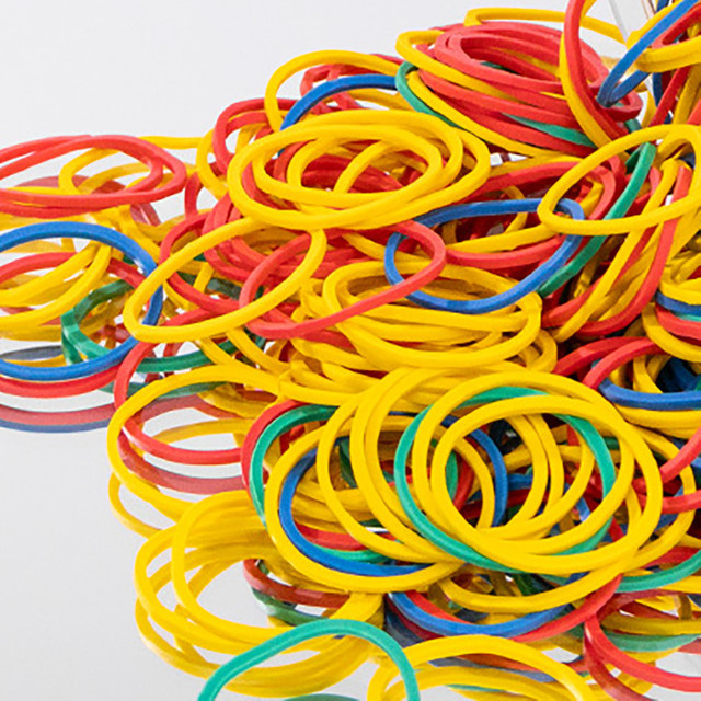 Mehrfarbige elastische Gummibänder für Büro und Schule - Bild 1