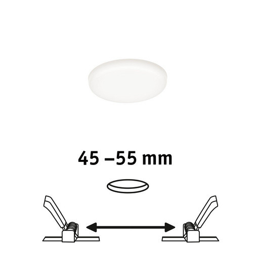 Paulmann Veluna VariFit LED-Einbauleuchte rund, Weiß, Breite: 7,5 cm - Bild 2