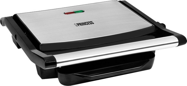Princess Panini Elektro Kontakt-Grill in Silber und Schwarz - Bild 2