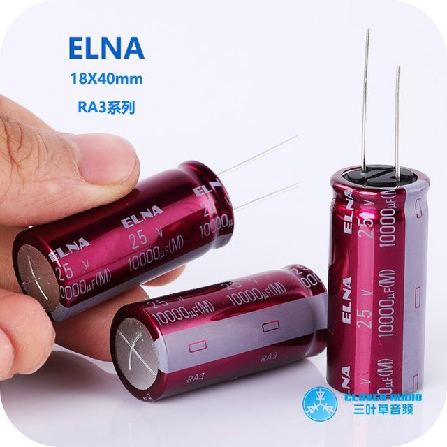 Elna RA3 Serie 25 Audio-Elektrolytkondensator 10000uf 25v Durchmesser: 18 mm, Höhe: 40 mm - Bild 1