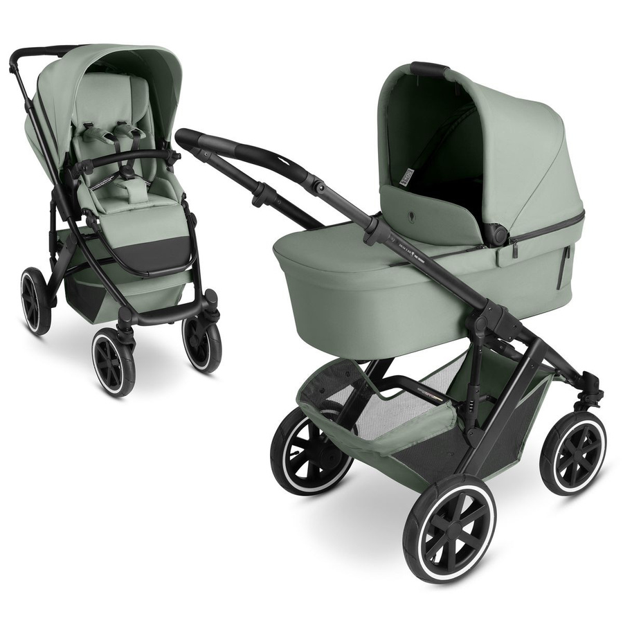 ABC Design Kombikinderwagen Salsa 5 Air in Grün/Mehrfarbig mit Babywanne und Sportsitz - Bild 3