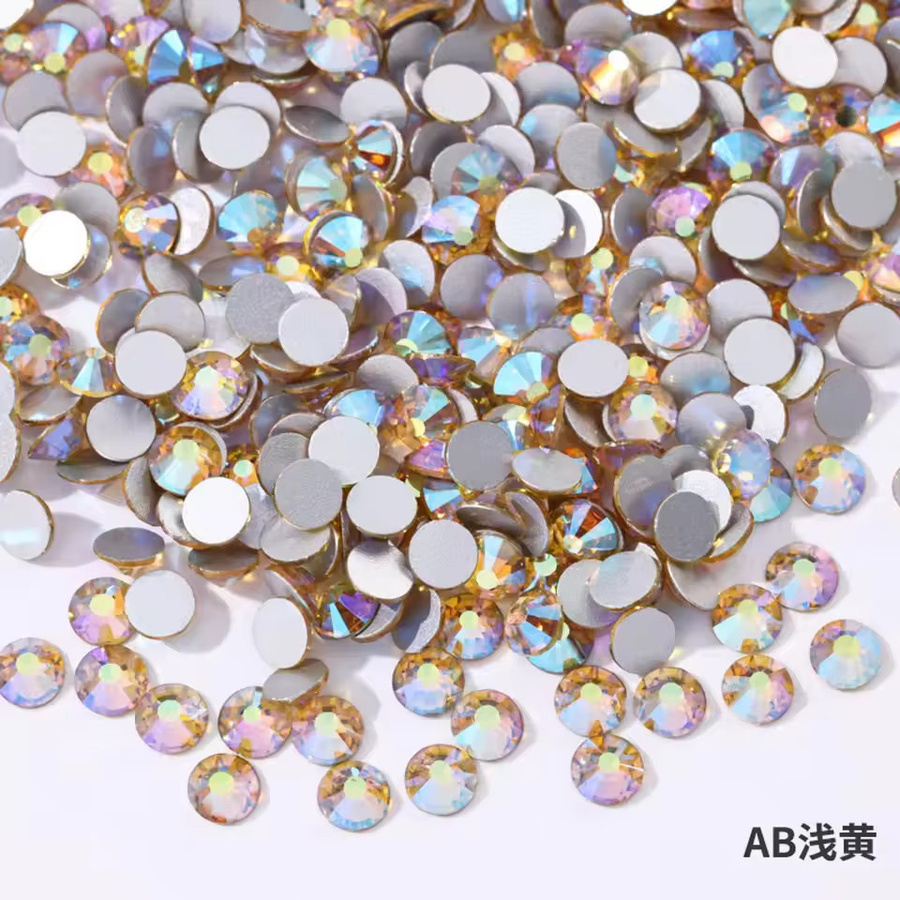 Gelbe Glitzerkristalle für Nagel-Charms, glänzend - Bild 2