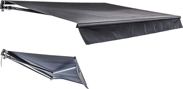 Garden Pleasure Elektrische Gelenkarmmarkise in Anthrazit mit Polyesterbezug, B/T/H: 200 x 20 x 295 cm - Bild 1
