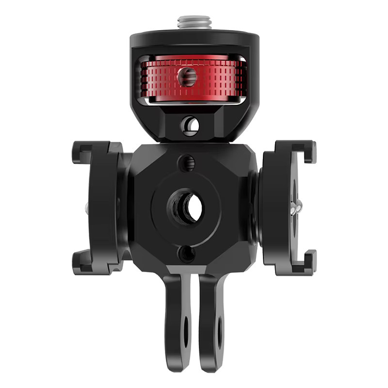 Magic Block Cube Mount Kamera Halterung mit ARRI 1/4" und 3/8" Adapter in Schwarz für GoPro, Insta360 und OSMO Action - Bild 2