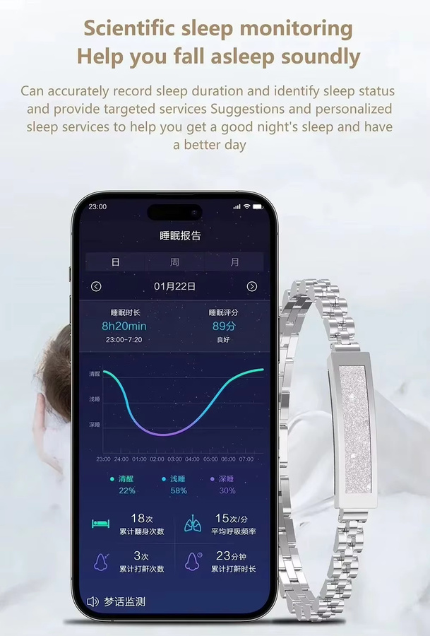 LIGE Smartwatch für Damen in Gold mit Herzfrequenzmessung, Blutsauerstoff, Schlaf-Tracking und 5 ATM Wasserdichtigkeit für Android und iOS - Bild 2