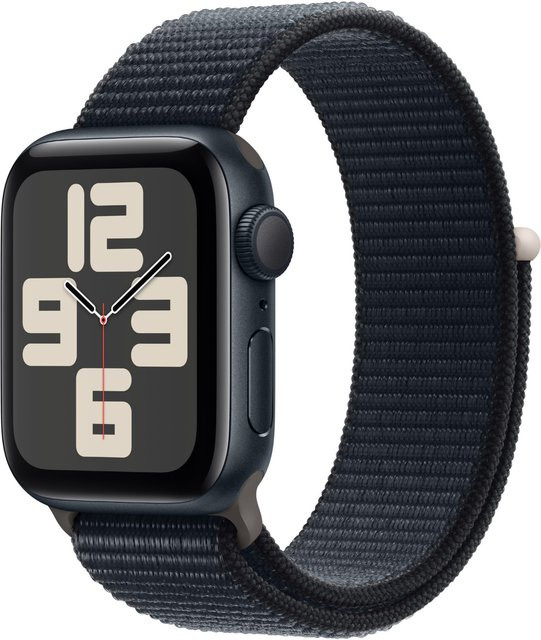 Apple Watch SE 2. Generation GPS Smartwatch 40mm Aluminium mit Sport Loop in Mitternacht/Schwarz - Bild 1