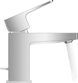 Duravit Waschtisch-Einhebelmischer Manhattan in Chrom mit Pop-up-Abfluss, Auslauf 95 mm - Bild 1