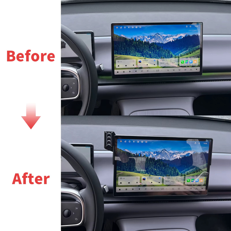 Auto Handy Halterung für Leapmotor C10 als GPS Navigationsständer in Schwarz - Bild 2